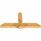 Ekena Millwork Eugene Rough Sawn Timber Gable Bracket, Western Red Cedar, 60"W x 30"H x 4"D x 6"F, 12/12 Pitch GBW060X30X0406EUG00RWR - alternate 2